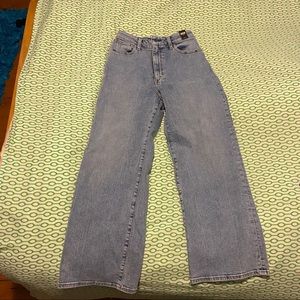abercrombie ultra high rise cropped wide leg jeans